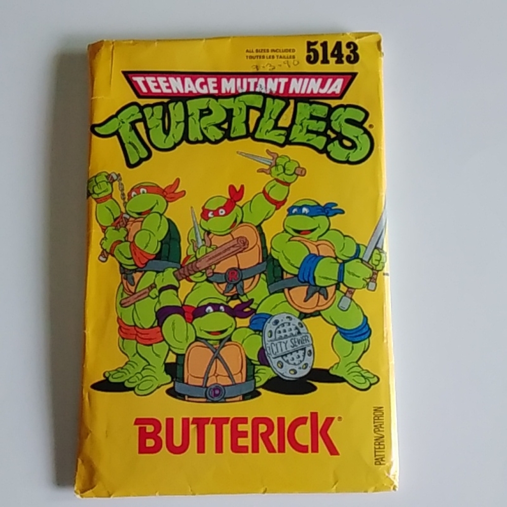 Butterick #5143 Teenage Mutant Ninja Turtles Playsuit Pattern